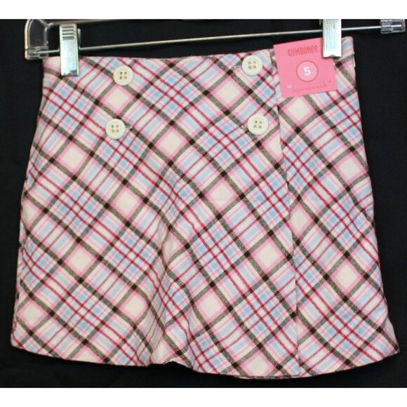 2008 Gymboree Winter Snowflake Shirt Skort Set sz 5 8 Rhinestone Plaid Holiday - Picture 10 of 16